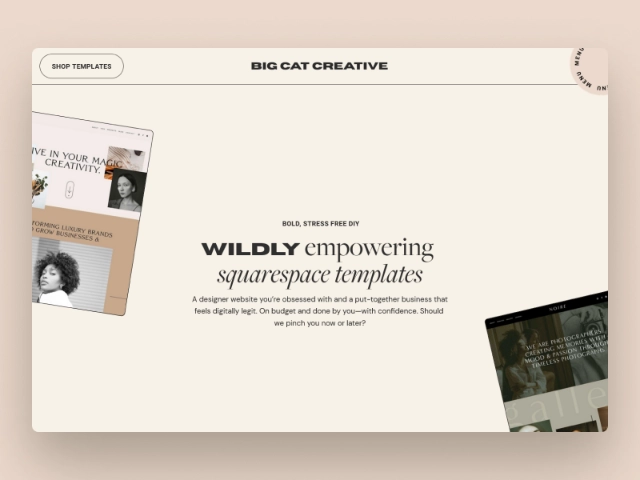 affordable, scroll-stopping squarespace templates paired with easy-to-follow tutorials that help you DIY your dream website in less time than you think!